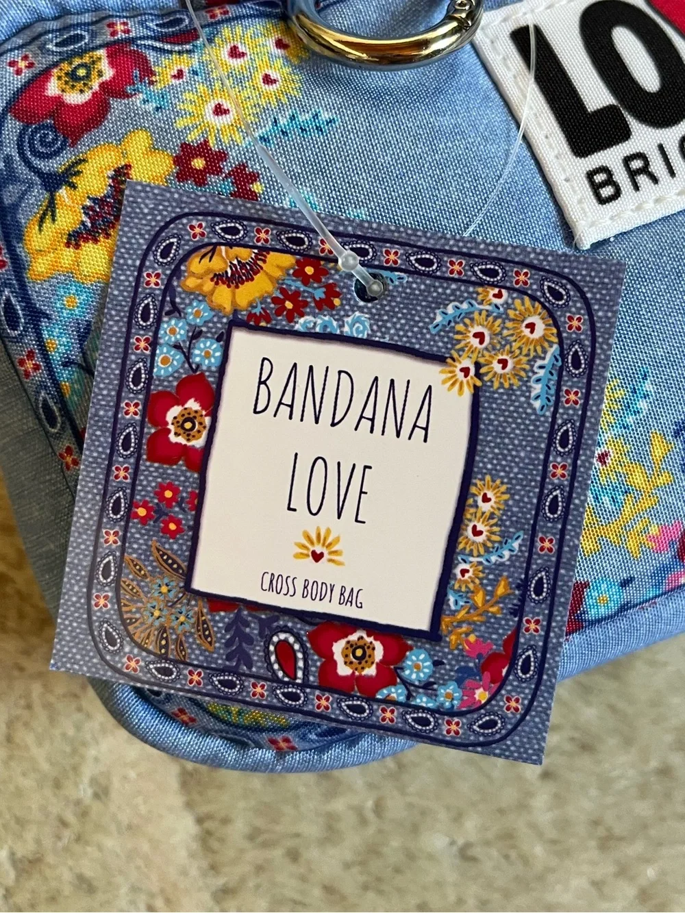 Brighton Bandana Love Crossbody Bag